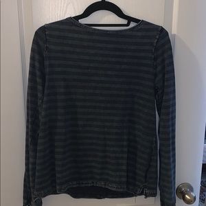 Free People Long Sleeve Striped T-Shirt